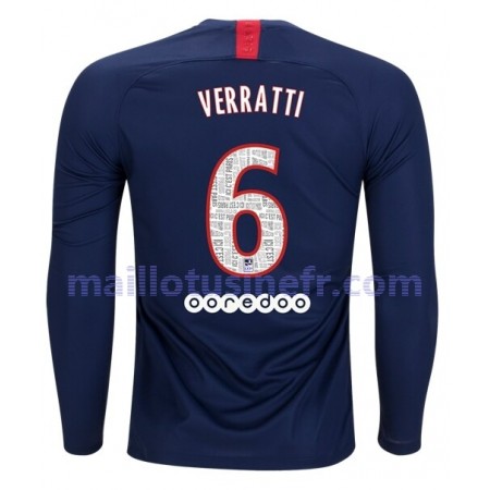 Maillot de Foot Paris Saint-Germain VERRATTI 6 Domicile 2019-20 Manches Longues